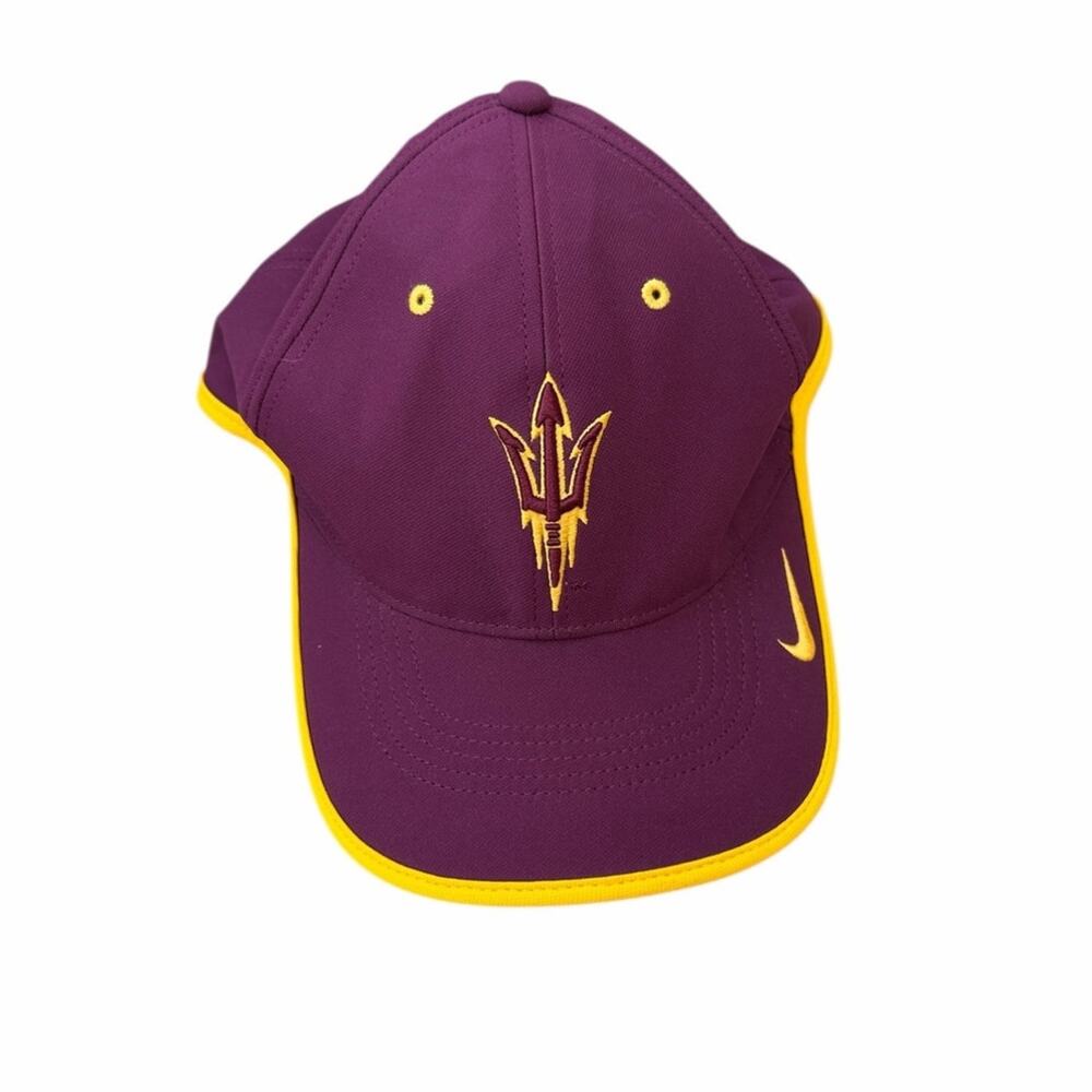 Nike ASU Sundevils burgundy & gold hat Dri-fit